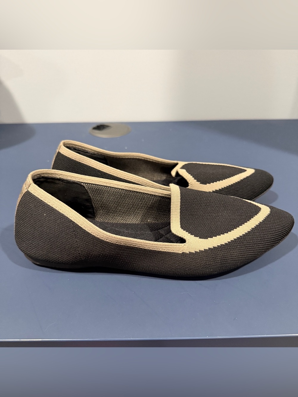 Birdies The Blackbird Pointed Toe Flats Women’s Sz 9.5 Jet Black Washable Shoes
